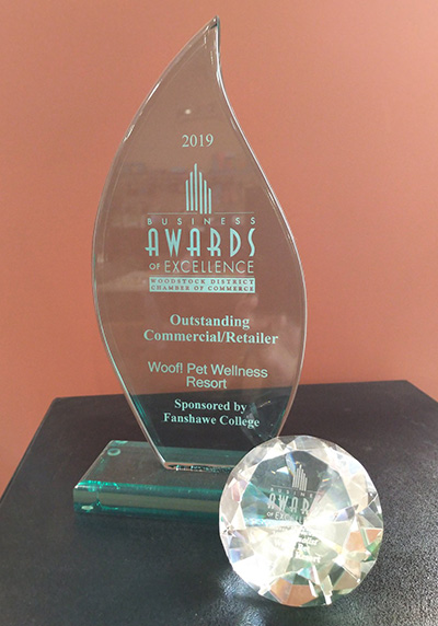 The Woodstock Chamber of Commerce Award of Excellence